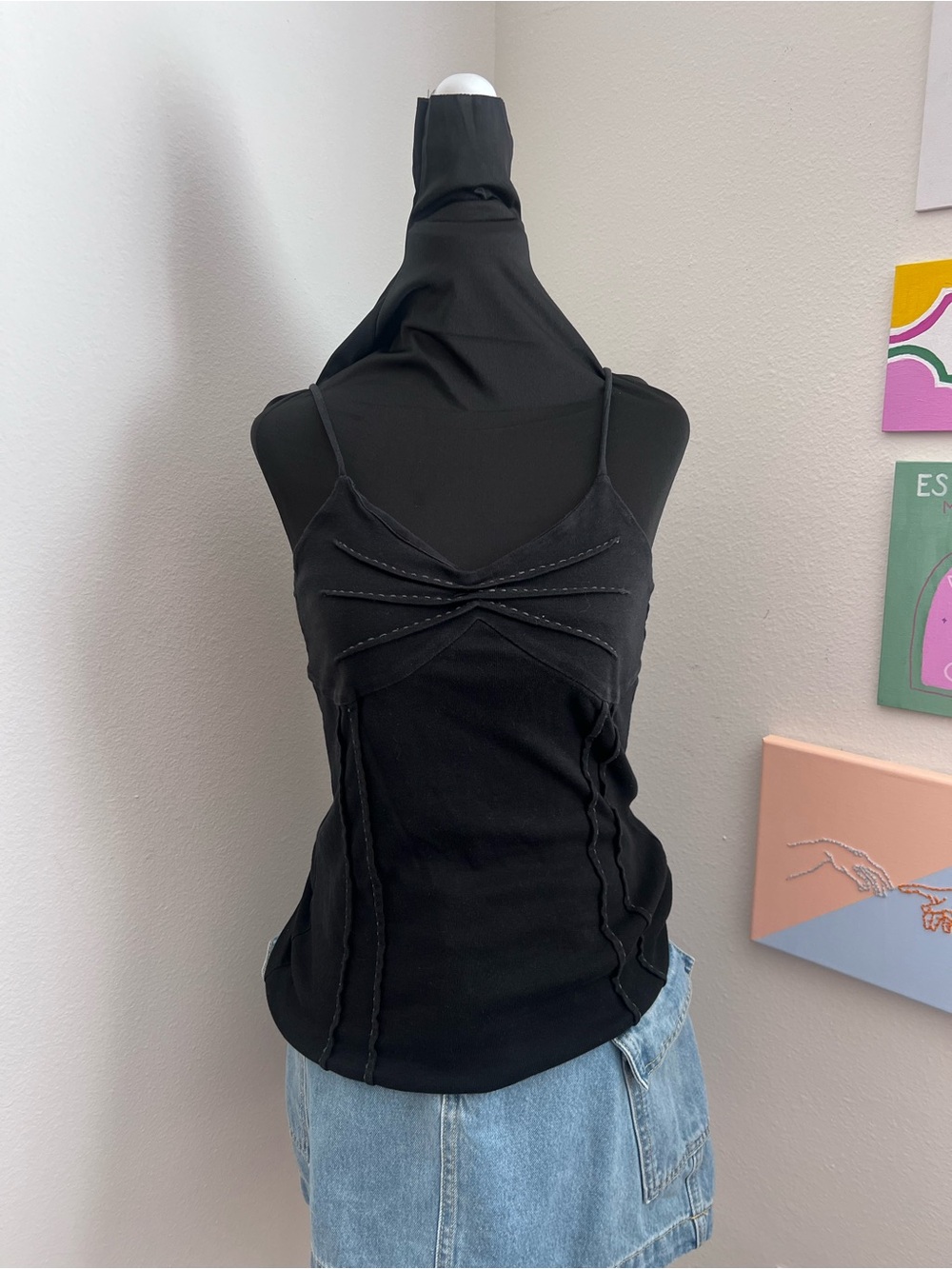 Y2K BOSS Hugo Boss Black Cami
